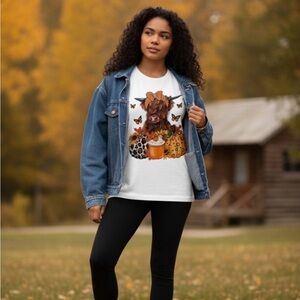 Highland Cow Fall T-Shirt